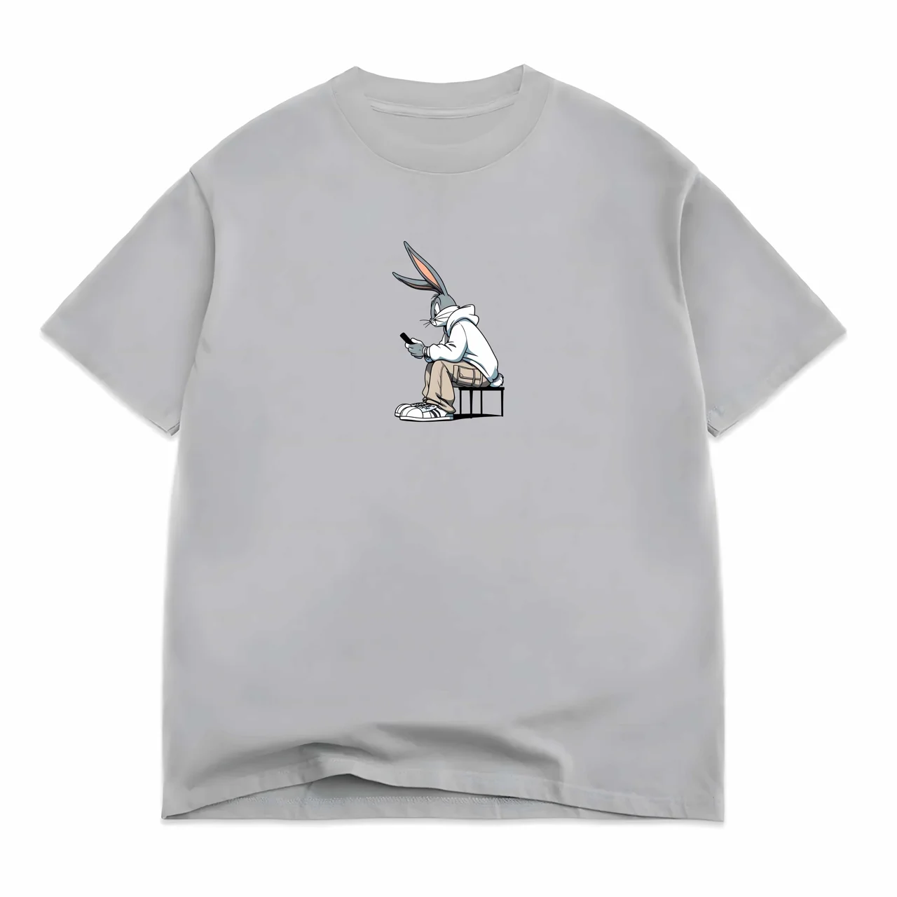 نوع پارچه: یک رو پنبه قواره استاندارد cotton، رنگ: سفید، سایز: L