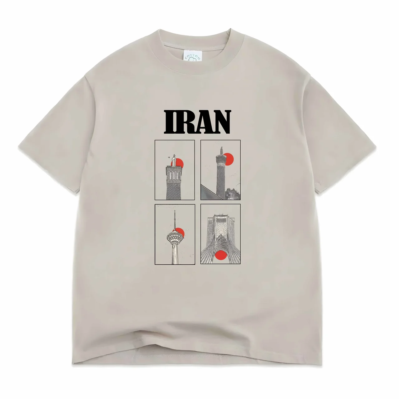 نوع پارچه: یک رو پنبه قواره استاندارد cotton، رنگ: سفید، سایز: L
